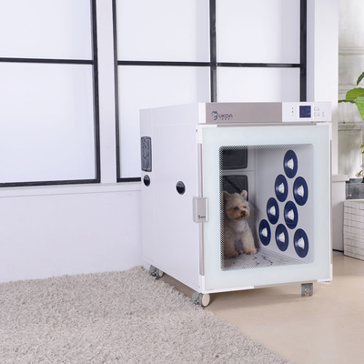 Caixa de secagem automática para animais de estimação inteligente em forma de cubo para gatos de pelúcia