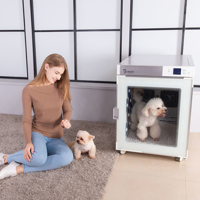 Caixa de secagem automática para animais de estimação inteligente em forma de cubo para gatos de pelúcia