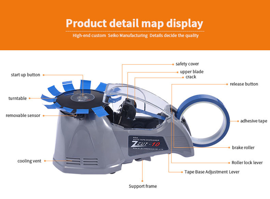 Distribuidor 60Hz 25W da fita da plataforma giratória de Zcut 870 com alavanca manual